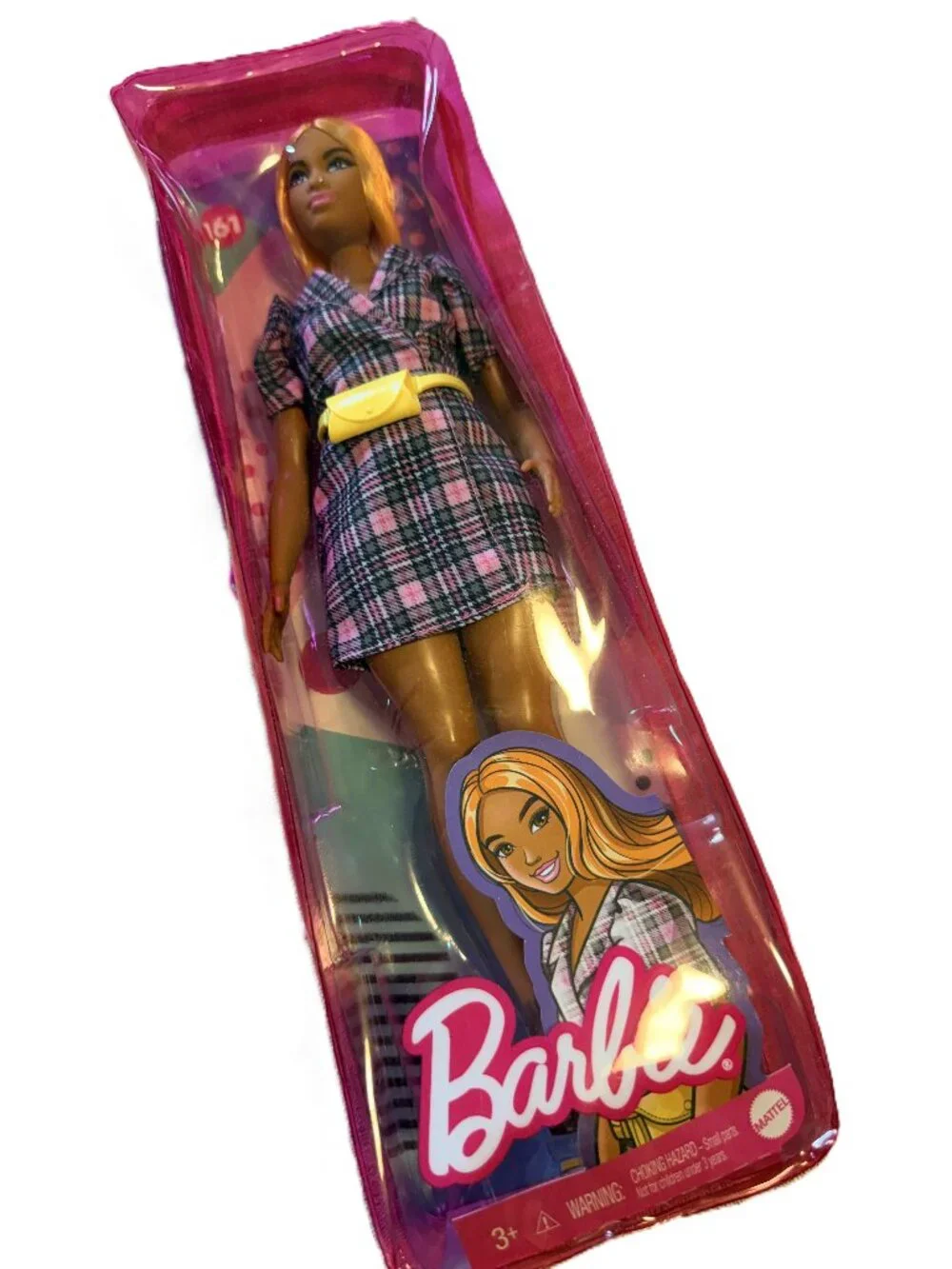 Toys Barbie Fashionistas #161 Plaid Blazer Dress Doll New